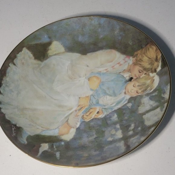 1984 MOTHER'S DAY COLLECTOR'S PLATE by THORNTON UTZ "MOTHER'S HELPING HAND" COA! - Picture 4 of 5